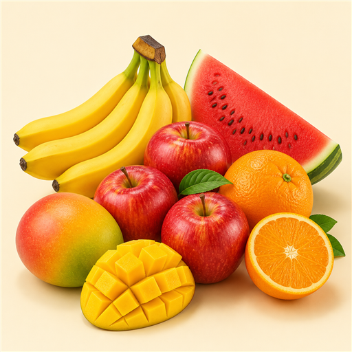 A selection of fresh fruits